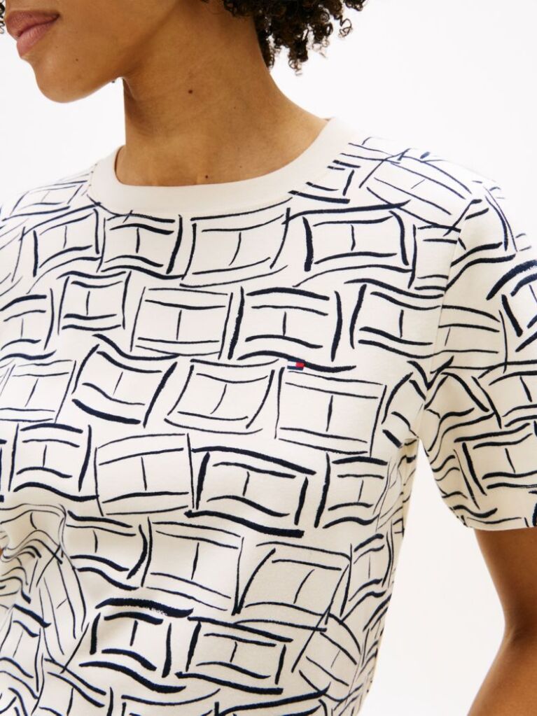 Multi Boxy T-Shirt Με Πλέξη Interlock  Γυναίκες