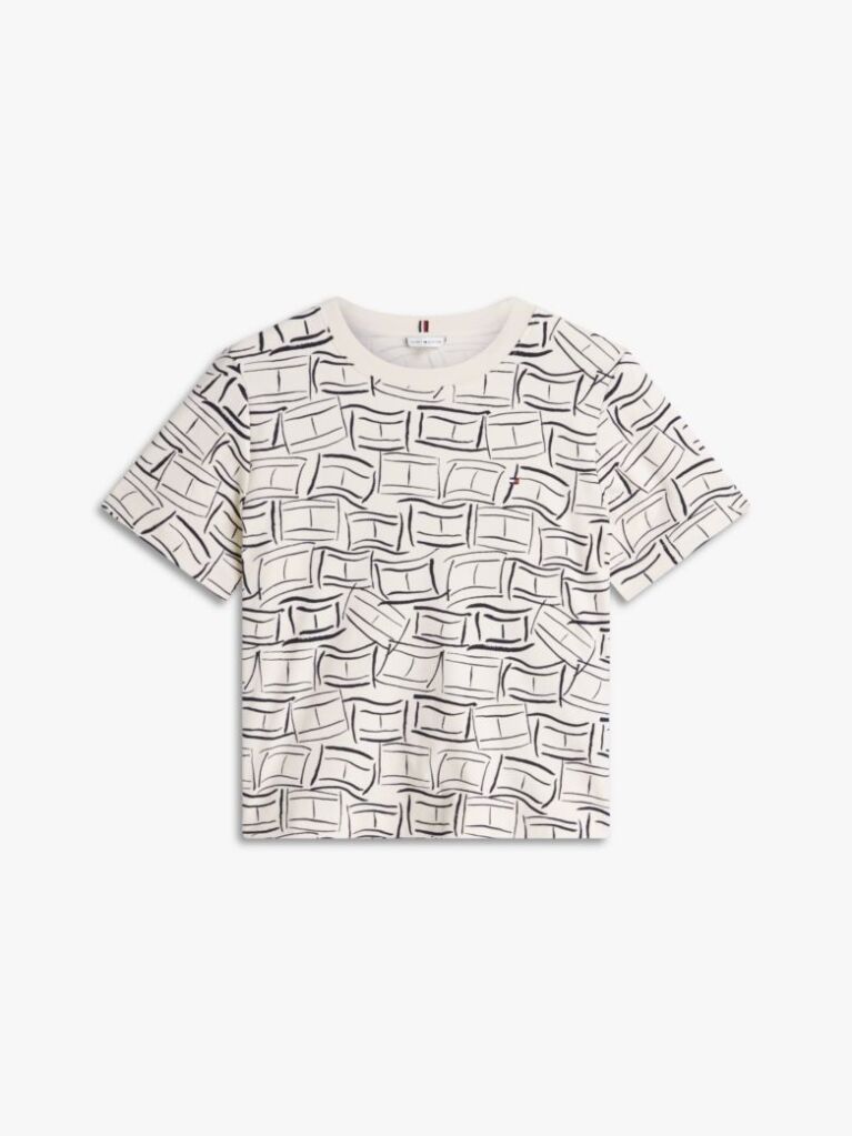 Multi Boxy T-Shirt Με Πλέξη Interlock  Γυναίκες