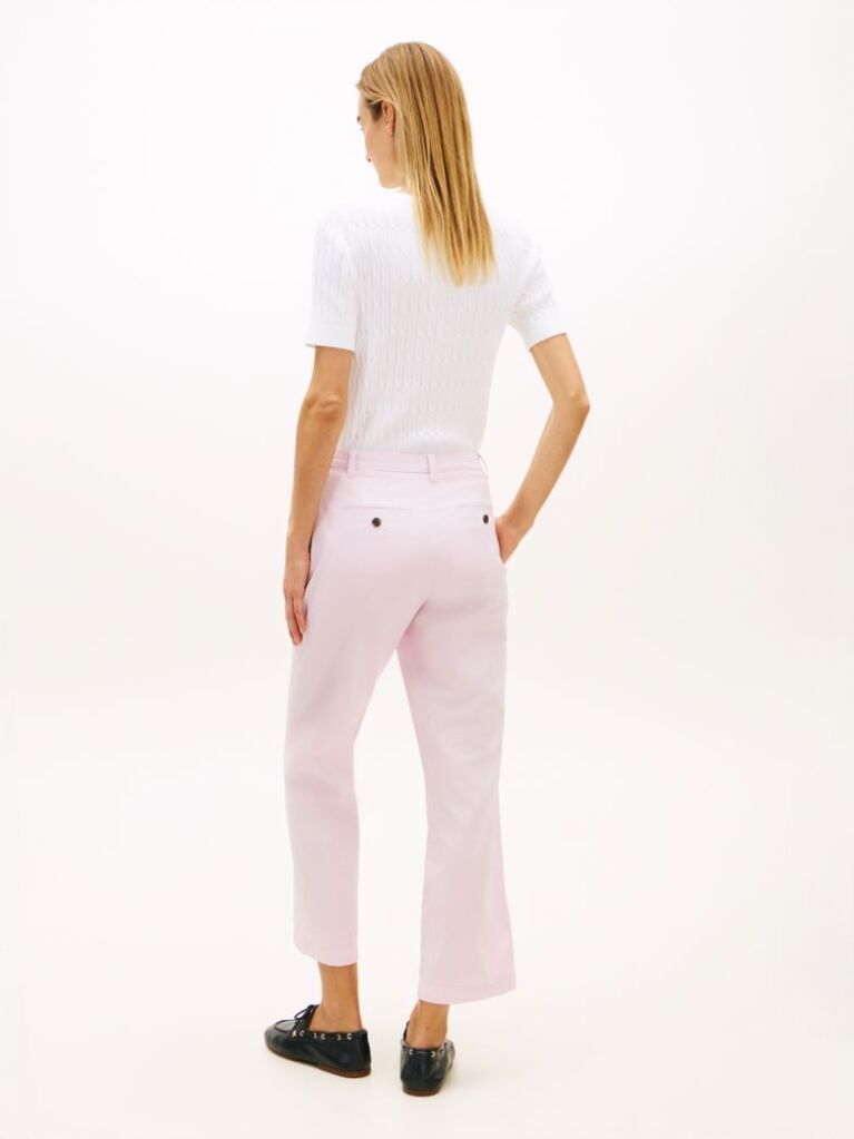 Purple Washed Slim Straight Leg Chinos  Women