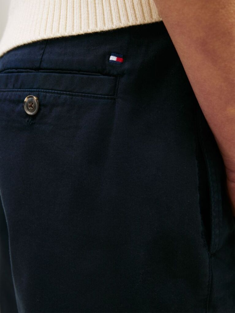 Blue Washed Regular Chino Bermuda Shorts  Women