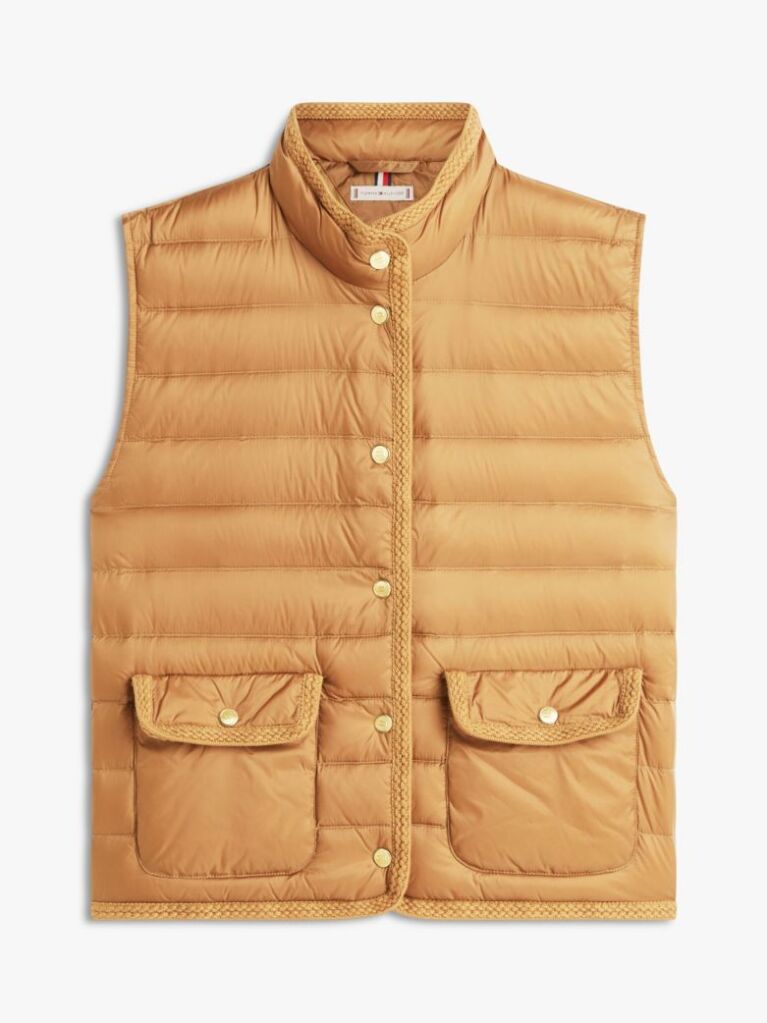 Brown Lightweight Down Slim Gilet  Women
