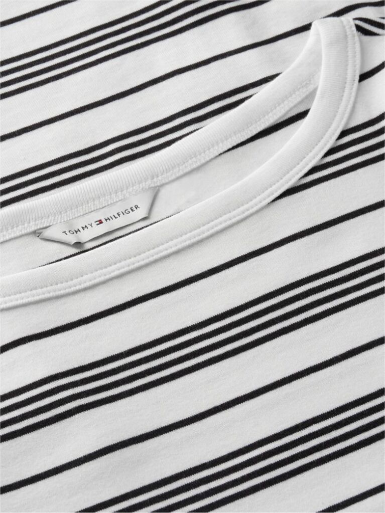 Multi Slim Boat Neck Three-Quarter Sleeve T-Shirt  Women