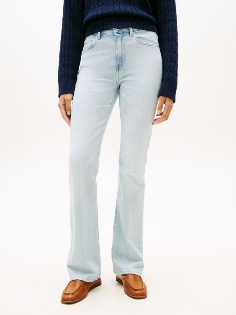 Μπλε Ξεθωριασμένο Τζιν Bootcut Με Κανονική Μέση  Γυναίκες