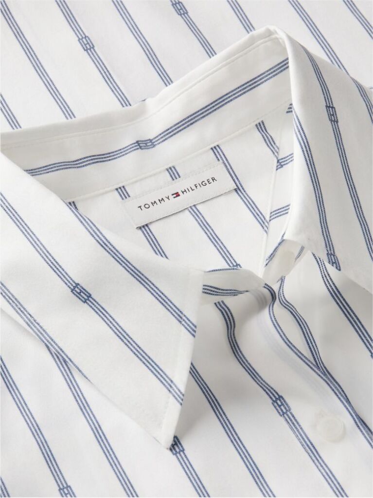 Multi Regular Fit Flag Embroidery Poplin Shirt  Women