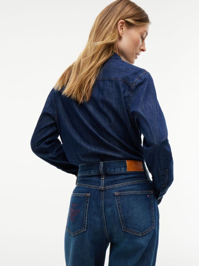 Blue Sarah High Rise Straight Faded Jeans  Women