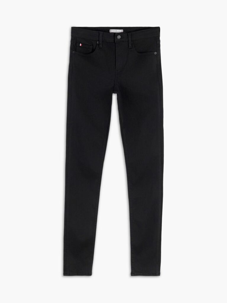 Black Como Mid Rise Skinny Black Jeans  Women