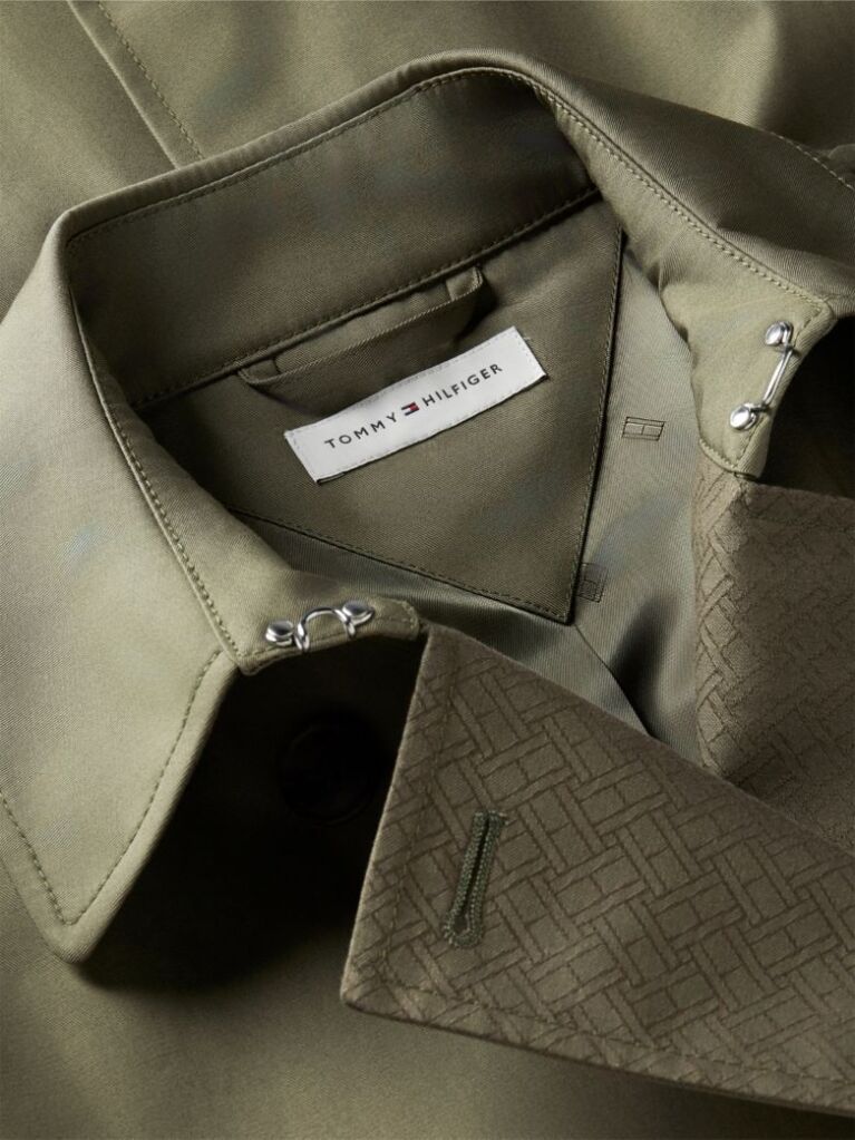 Green Buckle Belt Double Breasted Trench Coat  Women