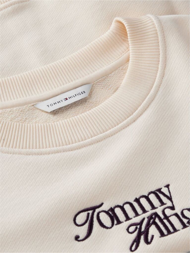 Beige Logo Relaxed Terry Sweatshirt  Women