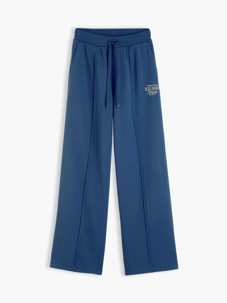 Blue Terry Straight Leg Joggers  Women