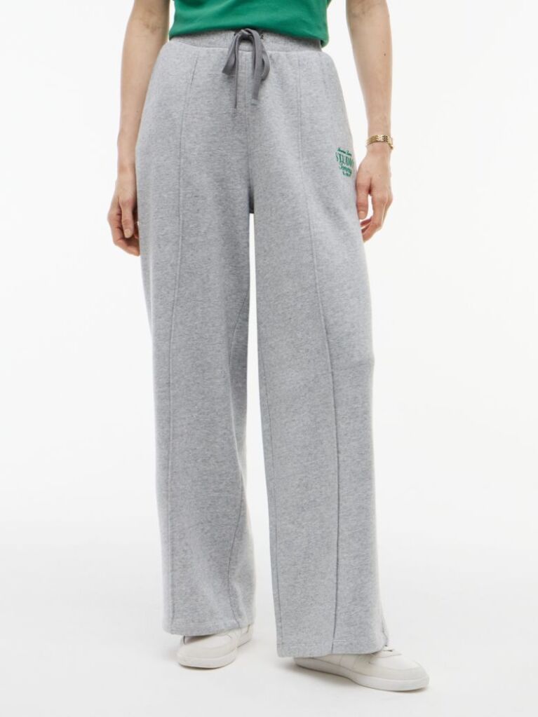 Grey Terry Straight Leg Joggers  Women