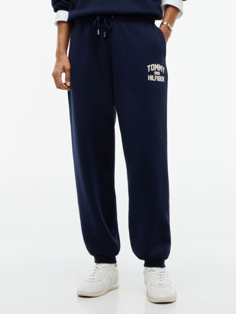 Blue Flock Varsity Logo Cuffed Joggers  Women