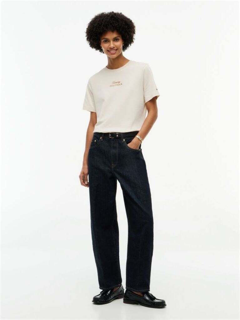 Logo Embroidery Crew Neck T-Shirt — Sugarcane
