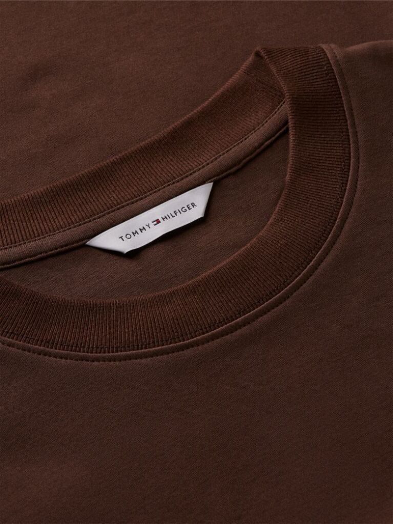 Brown Interlock Knit Relaxed Long Sleeve T-Shirt  Women