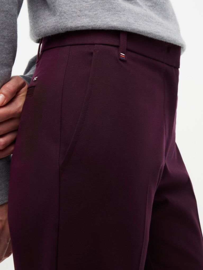 Κόκκινο Slim Παντελόνι Σε Bootcut Γραμμή  Γυναίκες