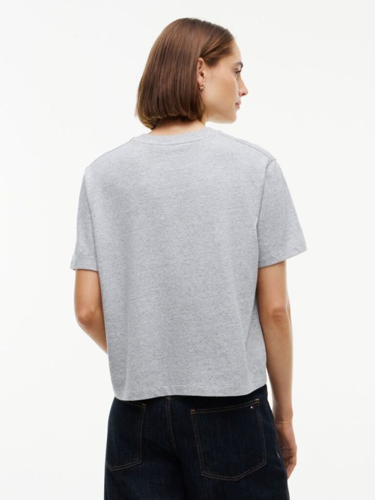 Grey Logo Relaxed Jersey T-Shirt  Women