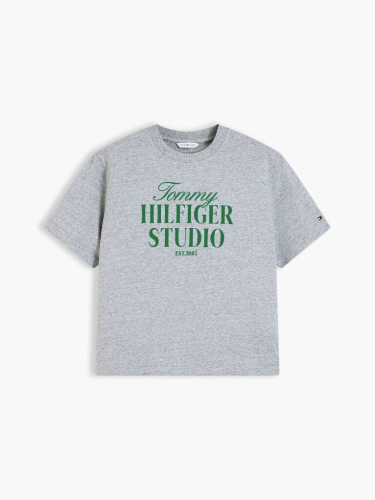 Grey Logo Relaxed Jersey T-Shirt  Women