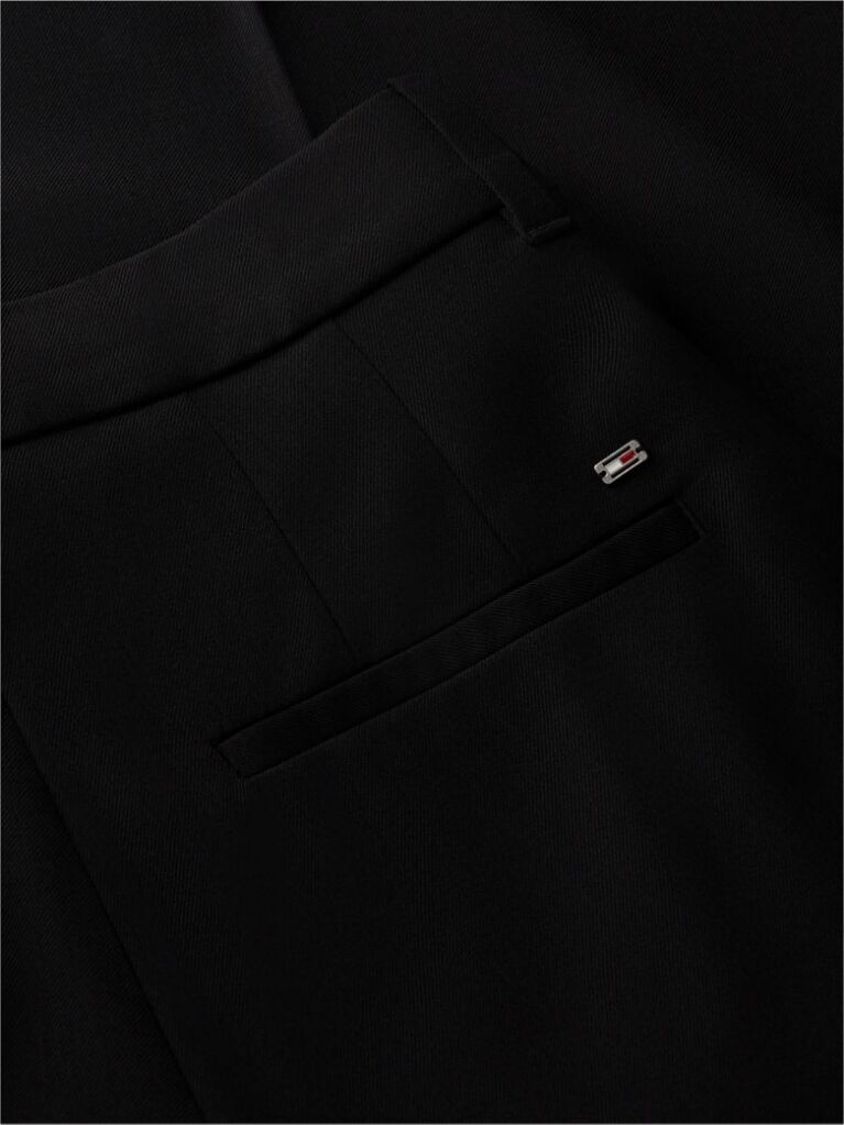 Black Timeless Wool Blend Wide Leg Trousers  Women