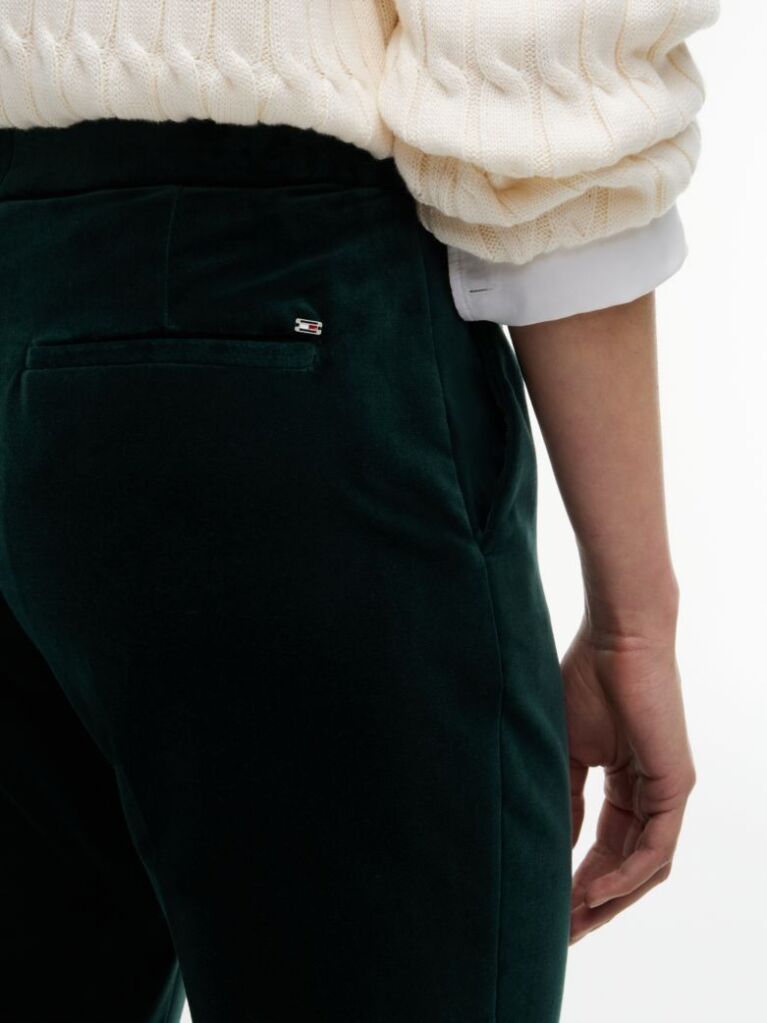 Πράσινο Slim Βελουτέ Παντελόνι Σε Bootcut Γραμμή  Γυναίκες