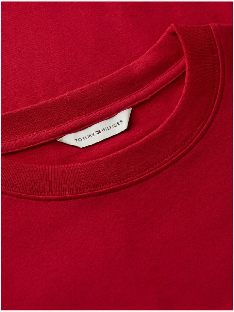 Red Logo Jersey Crew Neck T-Shirt  Women