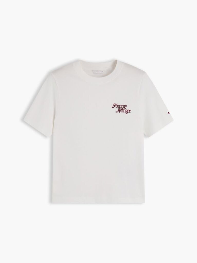 Beige Logo Jersey Crew Neck T-Shirt  Women