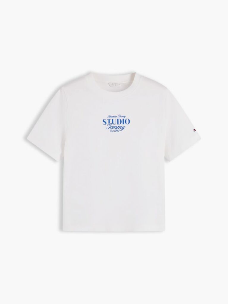 Beige Logo Interlock Knit Crew Neck T-Shirt  Women
